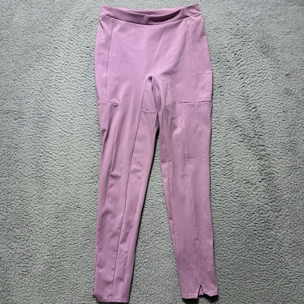 Gymshark Flex High Waisted Leggings Pink Logo Size Medium